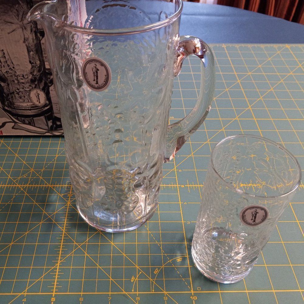 Box set Crystal pitcher and 6 glasses